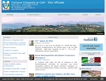 Tablet Screenshot of comunecolognola.it